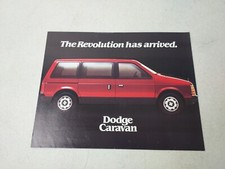 Vintage 1984 Dodge Caravan Minivan Car Fold Out Brochure Catalog 11" x 8 1/2"