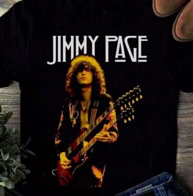 Jimmy Page T Shirt Men women All Size S-5XL Music Gift For Fans