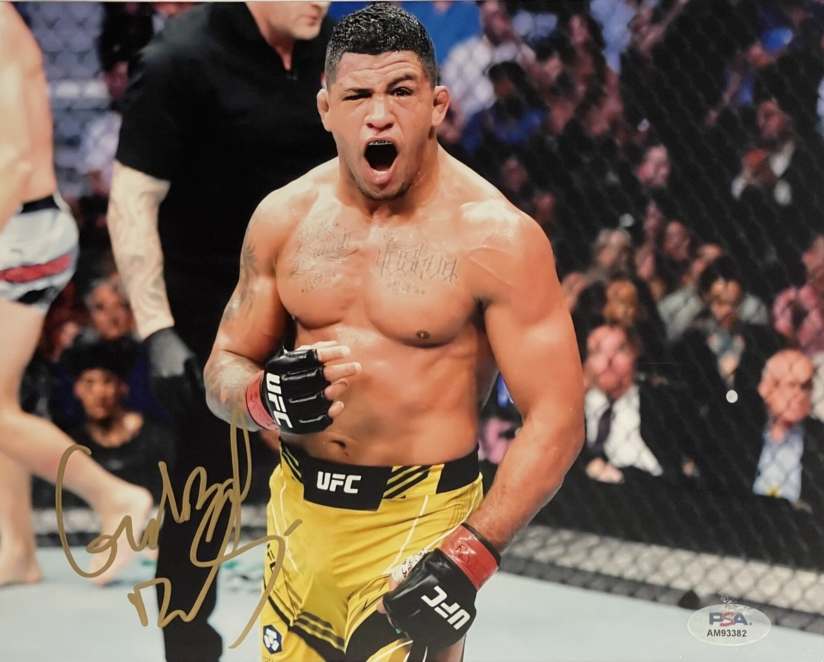 Gant UFC signé Gilbert Burns - Certification Beckett