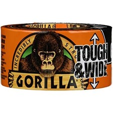 Gorilla 6003001 Tough  Wide Duct Tape, 30yd, Black