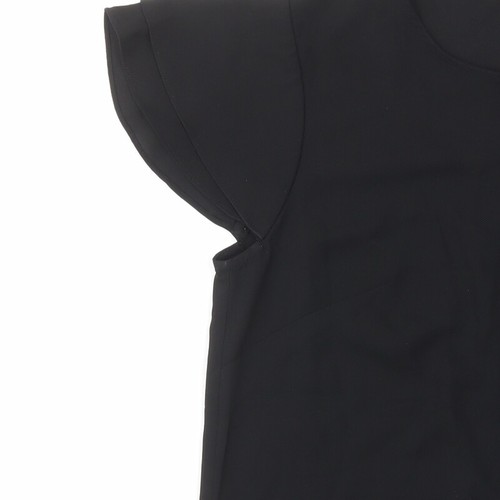 South Womens Black Polyester Blend T-Shirt Size 10 - Pleated - Picture 6 of 10