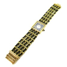 Chanel Mademoiselle Watch Leather 18K Ladies #M M.R.***** 00035