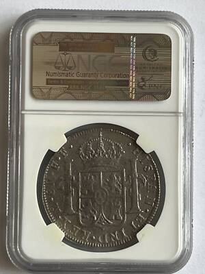 1783 MEXICO Silver 8 REALES NGC Genuine EL CAZADOR Shipwreck Coin