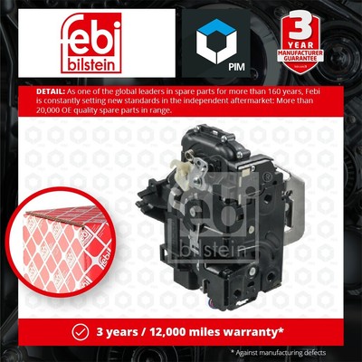 Door Lock fits AUDI A6 C5 2.7 Front Right 01 to 04 BEL 4B1837016G 401837016 Febi