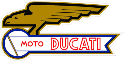 #k104 4'' Ducati Meccanica Moto Racing Classic Vintage Decal Sticker LAMINATED