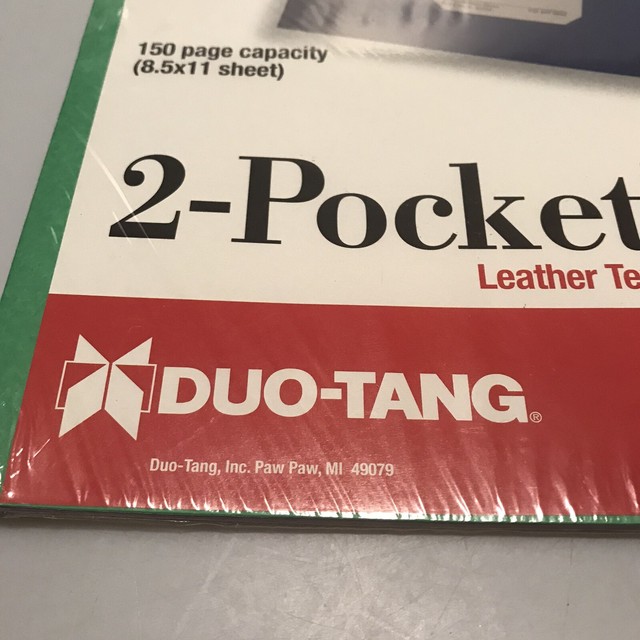 New 10 Pack DUOTANG 2pocket REPORT COVERS Leather Texture White eBay