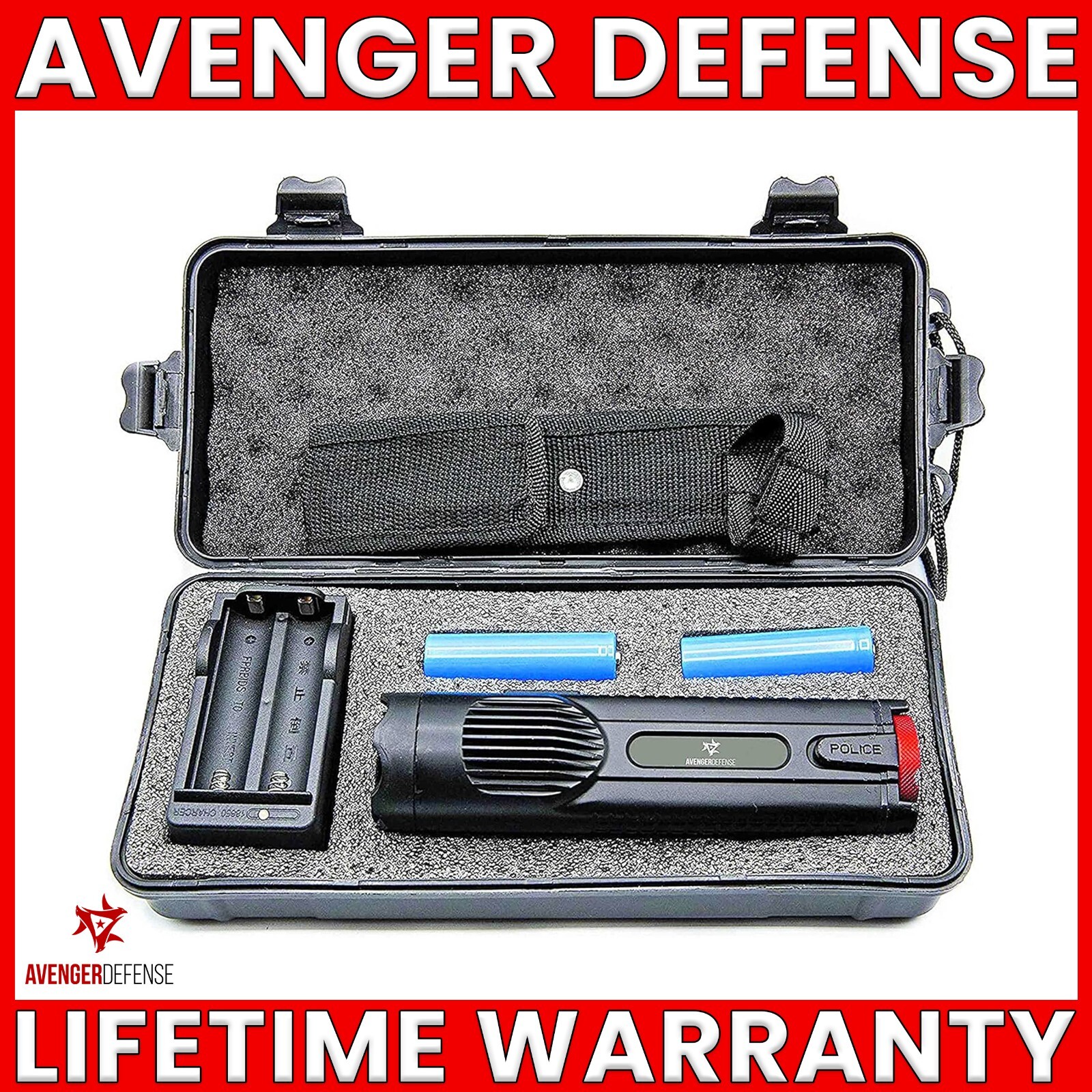 Avenger Defense Women Stun Gun With Case For Self Defense Device ( Ads-30 )