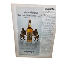 1968 King George IV Scotch vintage Original Print ad