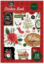 Carta Bella Paper HAPPY CHRISTMAS Scrapbooking Sticker Book