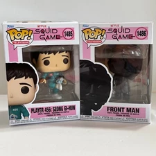 2pc Squid Game Funko Pops Complete Set Televsion Season 2 Gi-Hun Front Man MIB