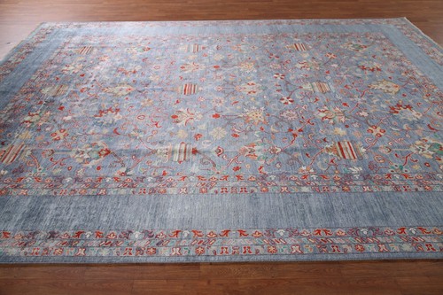 Vegetable Dye Art & Craft Oriental Area Rug 9x12 Hand-knotted Wool Carpet - Picture 15 of 21