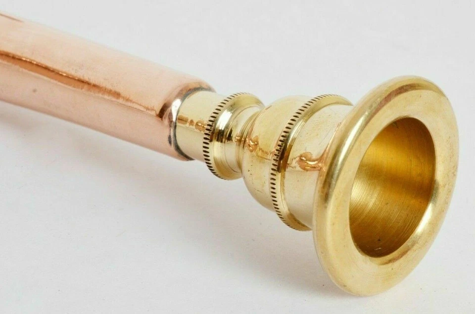 Folk Musical Instrument Professional Social Ceremonies 3 Bent Copper Narsinga - image 3 of 4