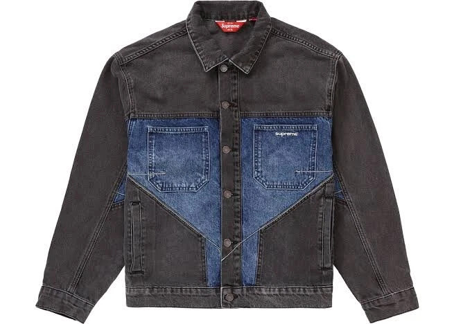 2-Tone Paneled Denim Jacket - fall winter 2022 - Supreme