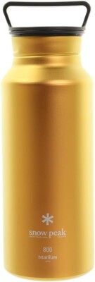 Snow Peak Aurora Bottle 800 Yellow Recycled Titanium Trinkflasche TW-800-YL