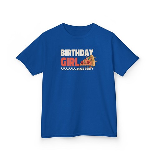 Birthday Girl Pizza Party Kid Child's Children Happy Fun Funny Tee T-Shirt Gift - Picture 14 of 21