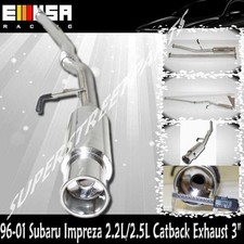 Ss Catback Exhaust For 96-01 Subaru Impreza L Sedanwagoncoupe 2.2l Sohc Ej25 Ss Catback Exhaust For 96-01 Subaru Impreza L Sedanwagoncoupe 2.2l Sohc Ej25