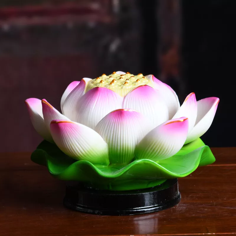 1pc 15cm Lotus Buddha Lamp LED Ceramic Light Guanyin Buddhist