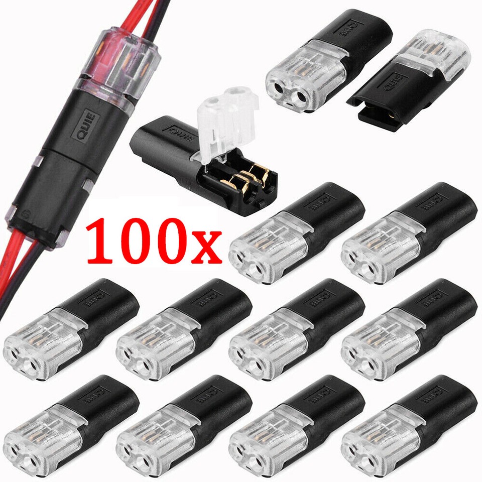 Auto Elektrik Zubehör DE 10X AUTO Stecker Steckverbindung Steckverbinder KFZ Kabel 2 Polig Wasserdichte Kabelverbinder Auto