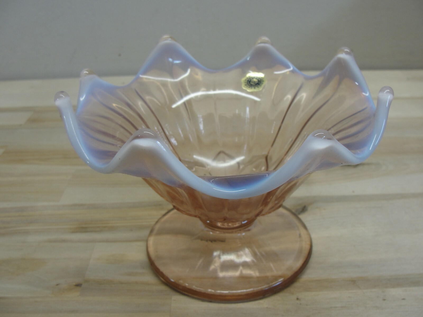 Vintage Westmoreland Lotus Carnival Glass Candy Bowl NOS