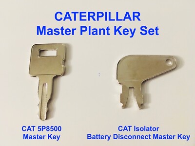 CATERPILLAR CAT Hauptschlüssel-Set Master Plant Baggerschlüssel + SCHNELLER KOSTENLOSER VERSAND!