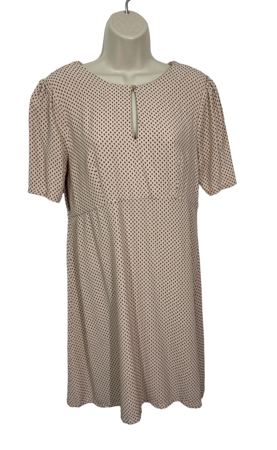 H&M Crepe Blush Lightweight Dress Women's Size Small? Print Keyhole Dress