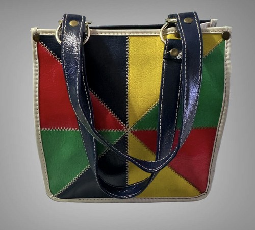 Vintage Japanese Tote Purse 60s Mod Style - Picture 7 of 8