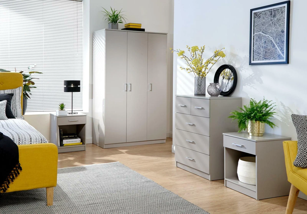 Stevie Wardrobe And Drawers Set Grey Laura James Ireland, 48 OFF