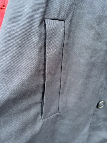 Marks And Spencer Navy Lightweight Soft Jacket Short Mac With Pockets Size 20 - Picture 6 of 14