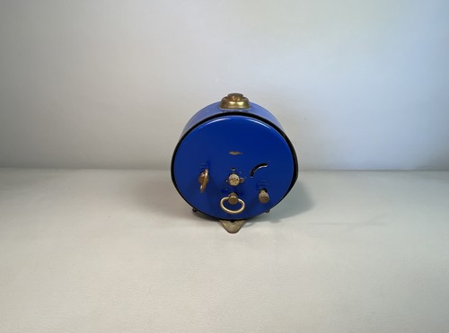 Blessing | Tischuhr Wecker Reisewecker | Blau | Vintage | #M3 - Bild 3 von 5