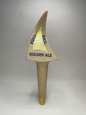 Early 1990s FULL SAIL GOLDEN ALE 10.5  Wooden Tap Handle Man Cave