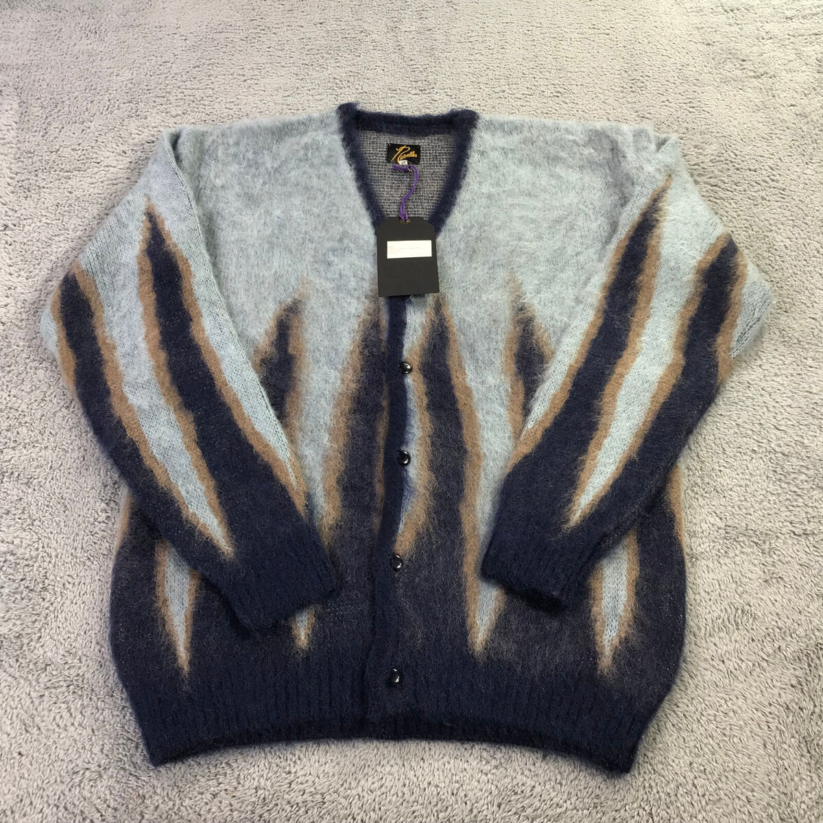Needles Sweater Mens Medium M Flames Nepenthes Mohair Needles Sweater Mens Medium M Flames Nepenthes Mohair