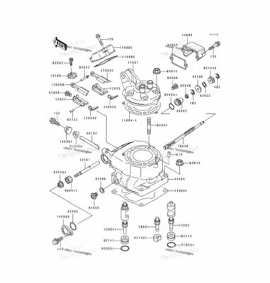 1992-1993 Kawasaki KX125 11060-1187 RH Gasket | eBay