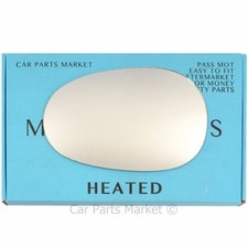 Left Passenger side Wing door mirror glass for Mazda MX-5 1989-97 heated