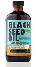 Cold-Pressed Black Seed Nigella Sativa Oil, 4 oz. Glass, 100 Pure