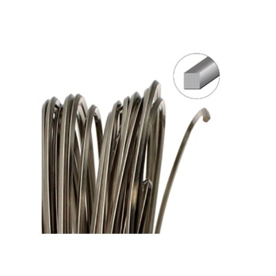 Square Wire 18 gauge Titanium Color 4yd 41808 Beadsmith Jewelry Crafts Wrapping