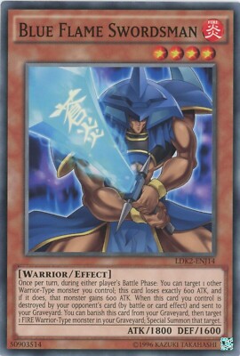 Yugioh Blue Flame Swordsman LDK2-ENJ14 Common Mint Condition