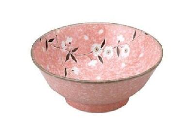 Mino ware Japanese Noodle Bowl Soba Udon Ramen Pink Cherryblossom Japan