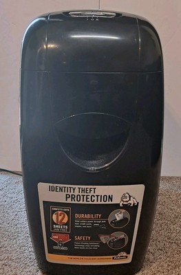 Fellowes Powershred Paper Shredder 12 Page Cross-cut Black
