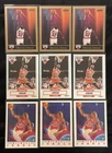 Michael Jordan 1990 SkyBox, 1990 Fleer, 1991 Fleer Pro Visions Lot - 9 Cards