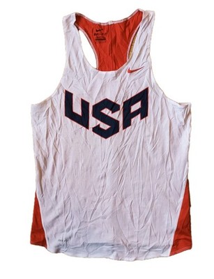 Nike USA Singlet Athleten Tanktop Shirt Olympia Track and Field Team USA Sz. M