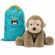 Jellycat Smudge Monkey Medium Plush Soft Toy NWT w/ Tag Dust Bag Gift