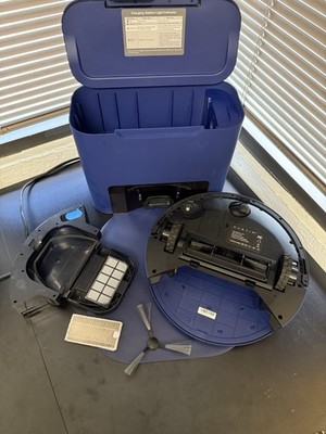 bObsweep Dustin Robotic Vacuum Cleaner  PET24-7-213 Navy - TESTED