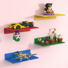 8-Pack Small Floating Shelves for Wall Compatible with Lego Building Bricks, 5X5