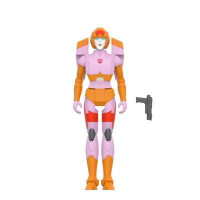 Super7 Transformers Reaction Figures Wave 08 - Arcee (Pink & Orange) Action Figu