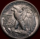 Uncirculated 1942-D Denver Mint Silver Walking Liberty Half — photo 2
