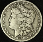 1890-CC $1 Morgan Silver Dollar - Free Shipping USA