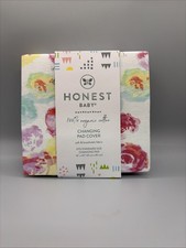 Honest Baby 100 Organic Cotton Rose Diaper Changing Pad Cover 16" 32" NWT