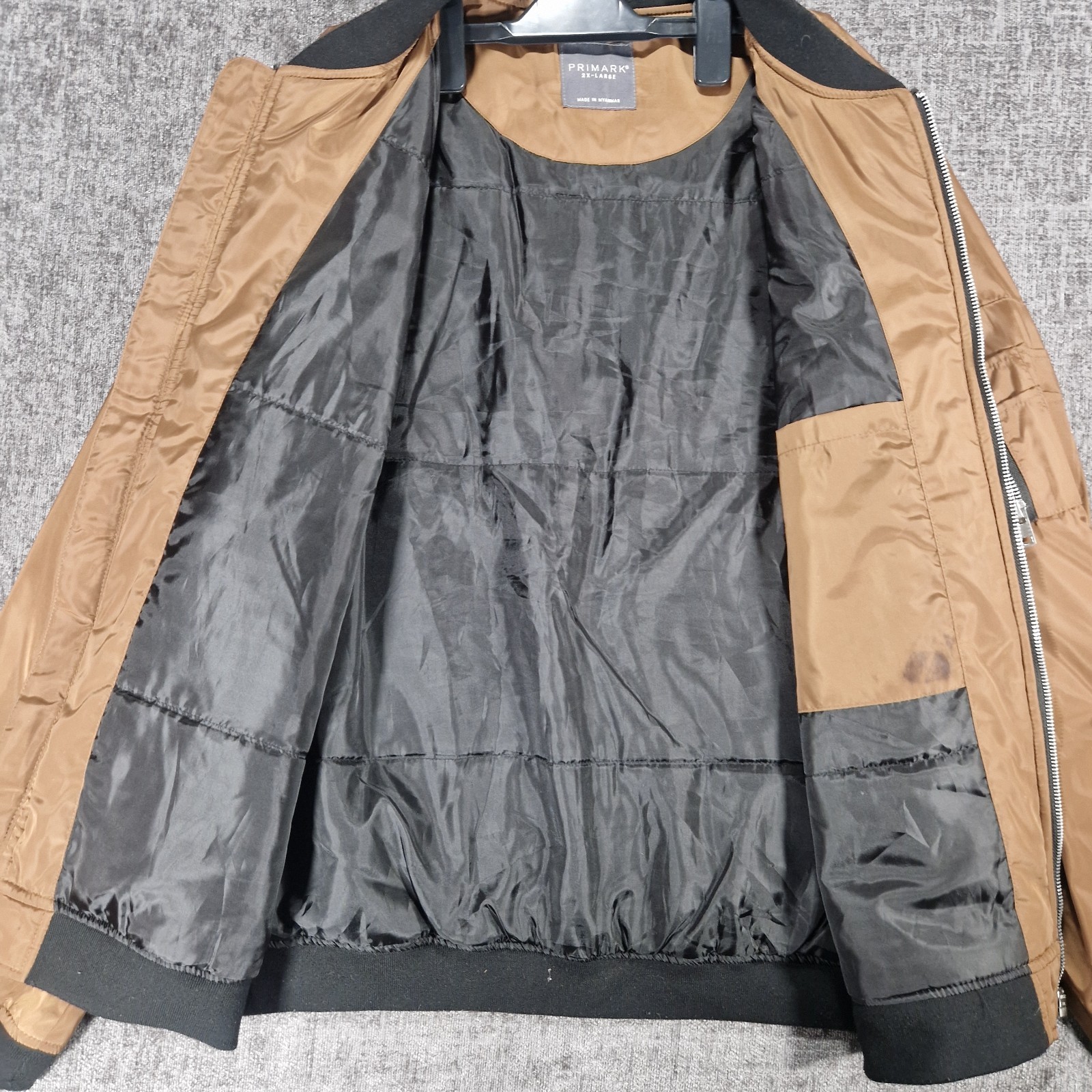 Primark Bomber Jacket Light Brown Lightweight Men… - image 7