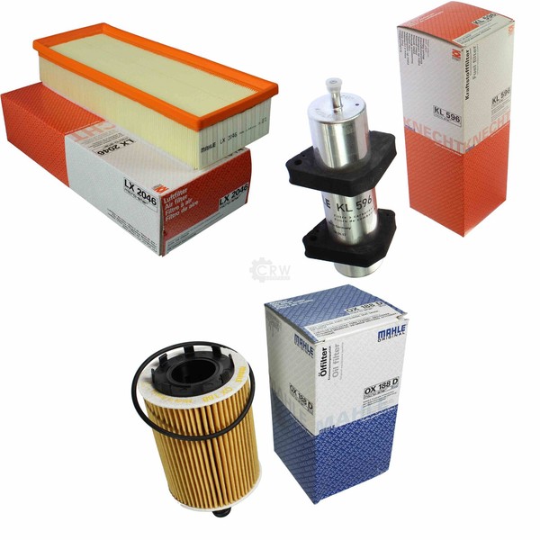 Mahle / Knecht Kraftstofffilter KL 596 Luftfilter LX 2046 ÖLfilter OX 188D-image