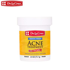 De La Cruz Acne Treatment with 10% Sulfur for Oil-Free Spot Pimple Clear Skin
